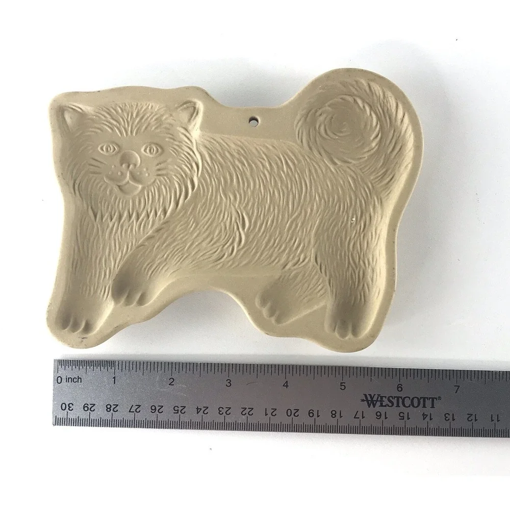 Vintage Brown Bag Cookie Art‎ Mold Standing Cat Halloween 1986 Hill Design Inc